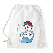 PRINTFASHION Mom Life - Sportzsák, Tornazsák - Fehér tornazsák