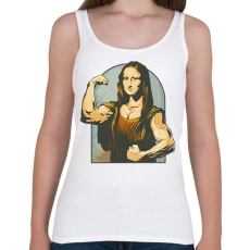 PRINTFASHION Mona Lisa kigyúrva - Női atléta - Fehér