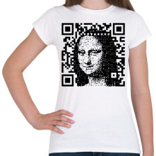 PRINTFASHION Mona Lisa - Női póló - Fehér női póló