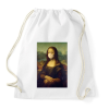 PRINTFASHION Mona Lisa protect yourself - Sportzsák, Tornazsák - Fehér