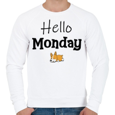 PRINTFASHION Monday - Férfi pulóver - Fehér férfi pulóver, kardigán