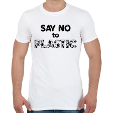 PRINTFASHION Mondj nemet - Férfi póló - Fehér férfi póló