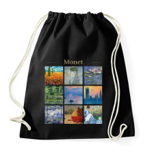 PRINTFASHION Monet - részletek - Sportzsák, Tornazsák - Fekete tornazsák