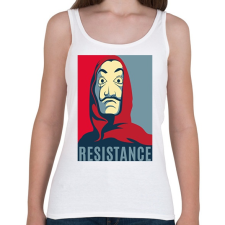 PRINTFASHION Money Heist - Női atléta - Fehér női trikó