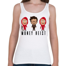 PRINTFASHION Money Heist - Női atléta - Fehér