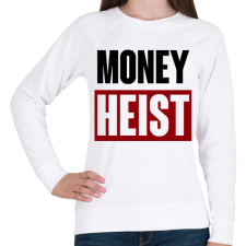 PRINTFASHION Money Heist - Női pulóver - Fehér női pulóver, kardigán
