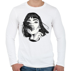 PRINTFASHION Money Heist TOKIO - Férfi hosszú ujjú póló - Fehér