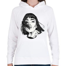 PRINTFASHION Money Heist TOKIO - Női kapucnis pulóver - Fehér női pulóver, kardigán