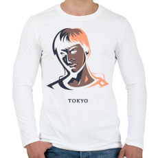 PRINTFASHION Money Heist - Tokyo - Férfi hosszú ujjú póló - Fehér