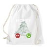 PRINTFASHION Money is calling - Sportzsák, Tornazsák - Fehér