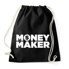 PRINTFASHION Money maker - Sportzsák, Tornazsák - Fekete tornazsák