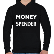 PRINTFASHION Money spender - Férfi kapucnis pulóver - Fekete