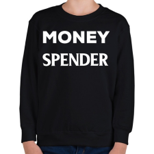 PRINTFASHION Money spender - Gyerek pulóver - Fekete gyerek pulóver, kardigán
