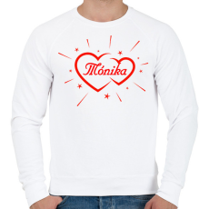 PRINTFASHION Mónika - Férfi pulóver - Fehér