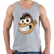 PRINTFASHION Monkey - Férfi atléta - Sport szürke atléta, trikó