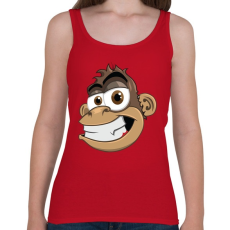 PRINTFASHION Monkey - Női atléta - Cseresznyepiros