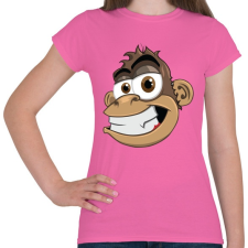 PRINTFASHION Monkey - Női póló - Rózsaszín női póló