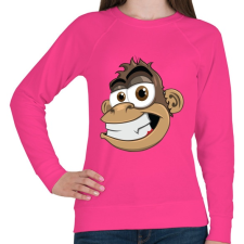 PRINTFASHION Monkey - Női pulóver - Fukszia női pulóver, kardigán