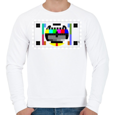 PRINTFASHION Monoscope 1 - Férfi pulóver - Fehér