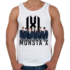 PRINTFASHION MONSTA X - Férfi atléta - Fehér