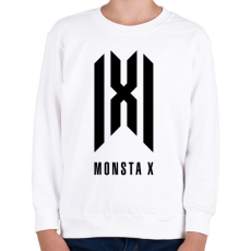 PRINTFASHION monsta x - Gyerek pulóver - Fehér