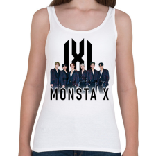 PRINTFASHION MONSTA X - Női atléta - Fehér női trikó