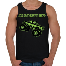 PRINTFASHION Monster - Férfi atléta - Fekete