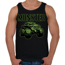 PRINTFASHION Monster - Férfi atléta - Fekete atléta, trikó
