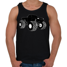 PRINTFASHION Monster  - Férfi atléta - Fekete