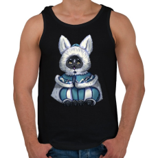 PRINTFASHION Monster Hunter Palico - Férfi atléta - Fekete