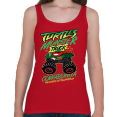 PRINTFASHION Monster Teknős - Női atléta - Cseresznyepiros