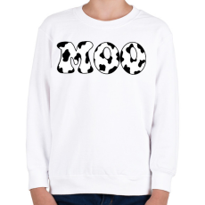 PRINTFASHION Moo - Gyerek pulóver - Fehér