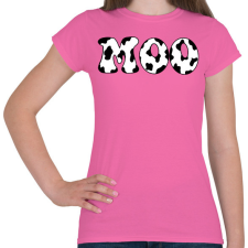 PRINTFASHION Moo - Női póló - Rózsaszín női póló