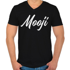 PRINTFASHION Mooji 1 - Férfi V-nyakú póló - Fekete férfi póló