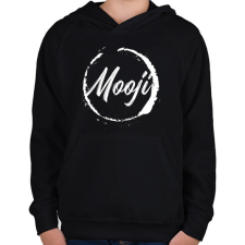 PRINTFASHION Mooji - Gyerek kapucnis pulóver - Fekete gyerek pulóver, kardigán