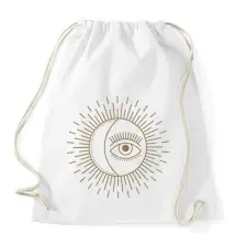 PRINTFASHION Moon&Eye - Sportzsák, Tornazsák - Fehér tornazsák