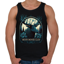 PRINTFASHION Moon Moose Club - reindeer - Férfi atléta - Fekete atléta, trikó