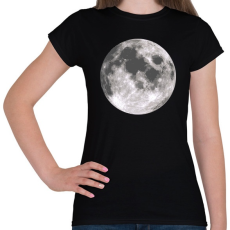 PRINTFASHION MOON - Női póló - Fekete