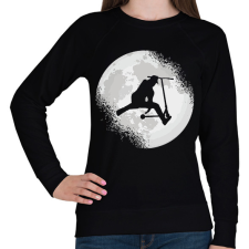 PRINTFASHION Moon scooter - Női pulóver - Fekete női pulóver, kardigán