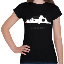 PRINTFASHION Moooooody - Női póló - Fekete női póló