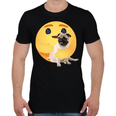 PRINTFASHION Mopsz - Férfi póló - Fekete