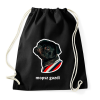 PRINTFASHION mopsz gazdi - Sportzsák, Tornazsák - Fekete
