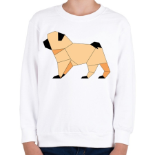 PRINTFASHION Mopsz - Gyerek pulóver - Fehér gyerek pulóver, kardigán