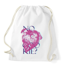 PRINTFASHION Mopsz - Nincs süti? - Sportzsák, Tornazsák - Fehér tornazsák