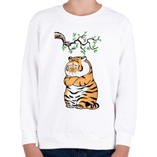PRINTFASHION morcos tigris - Gyerek pulóver - Fehér gyerek pulóver, kardigán