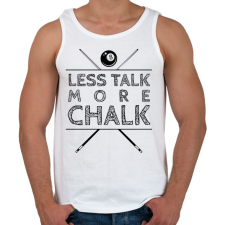 PRINTFASHION More chalk - Férfi atléta - Fehér atléta, trikó