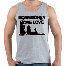 PRINTFASHION More Money More Love - Férfi atléta - Sport szürke atléta, trikó