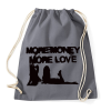 PRINTFASHION More Money More Love - Sportzsák, Tornazsák - Grafitszürke