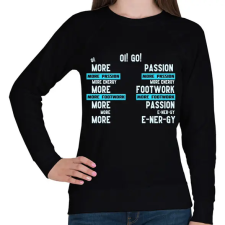 PRINTFASHION More passion (tiktok) - Női pulóver - Fekete női pulóver, kardigán