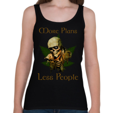 PRINTFASHION more plans - Női atléta - Fekete női trikó